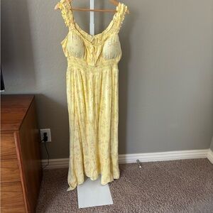 100% Rayon | Derek Heart Yellow Floral Dress